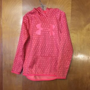 Under Armour Girls Youth Size Large Pullover Hoodie -VGUC (T115)
